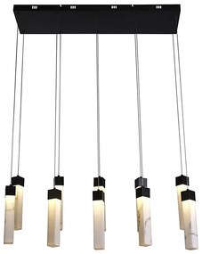 Searchlight 10879-10BK - LED luster na lanku MOONBEAM LED/56W/230V