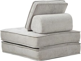 Rozkladacia multifunkčná sofa CALMERO - svetlo sivá