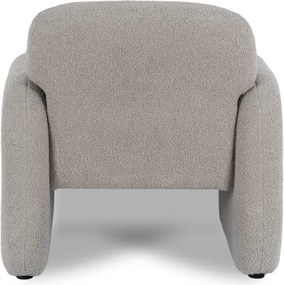 Relaxačné kreslo VARENO – sivé bouclé