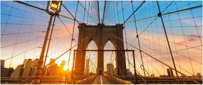 Obraz - Brooklynský most, Manhattan, New York (120x50 cm)