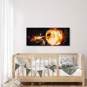 Obraz - Šamanská bubon (120x50 cm)