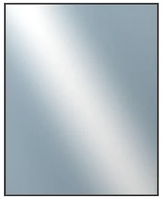 DANTIK - Zrkadlo v rámu, rozmer s rámom 80x100 cm z lišty Hliník čierna (7022021)