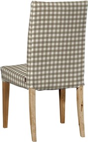 Návlek na stoličku Henriksdal (krátky) farba produktu béžová látka vzorované