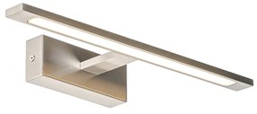 Oceľová nástenná lampa 41,5 cm vrátane LED IP44 - Jerre