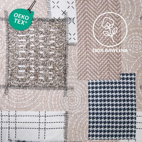 FLANELOVÉ OBLIEČKY FLANELOVE 160X200 CM, 2KS 70X80 CM VZOROVANÉ