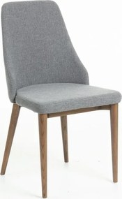 Čalúnená stolička TREND sivá  jaseňové drevo