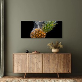 Obraz ananásu vo vode (120x50 cm)