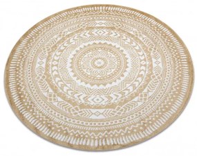 Dywany Łuszczów Kusový koberec Napkin gold kruh - 120x120 (priemer) kruh cm