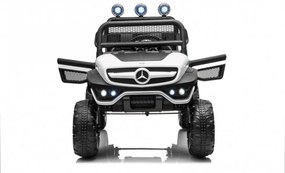 RAMIZ Elektrické autíčko - Mercedes UNIMOG - biele  - 4x35W - 12/10Ah - 2022