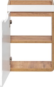 Comad Kúpeľňová skrinka pod umývadlo Aruba White 40/22 dub craft/biela