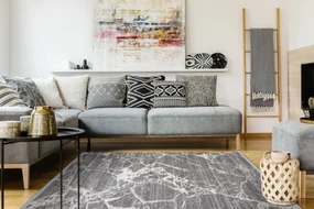 Koberec REBEC 51186B Marmur - krém/sivý