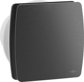 Kúpeľňový ventilátor MEXEN AXS 100 so spätnou klapkou a senzorom vlhkosti - čierny, W9601-100H-70