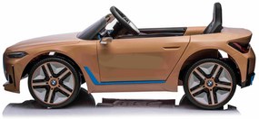 BMW i4 auto na batérie pre deti zlaté + diaľkové ovládanie