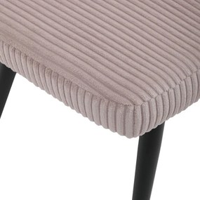 Relaxačné kreslo ušiak s taburetom ROYAL — kov, menčester, ružová