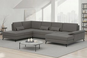 XXXLutz SEDACIA SÚPRAVA, textil, koža, mokka Sit & More - Sedačky - 00014403974D
