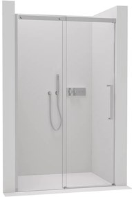 Cerano Lantono, posuvné dvere do otvoru 140x195 cm, 8mm číre sklo, chrómový profil, CER-CER-432028