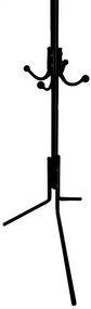 Vešiak na oblečenie LIVIA 182 cm čierny
