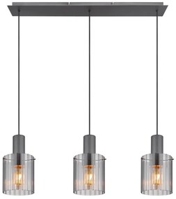 Globo 15904-3H - Luster na lanku TULIVAR 3xE27/40W/230V šedá