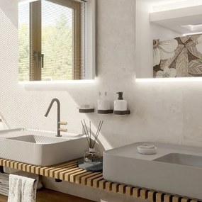 NIMCO NKC set-31K-T-90-Dávkovač mydla, stojan na kefky a nástenný háčik NIKAU