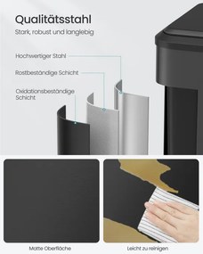 Odpadkový kôš 2x15L LTB544B02