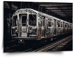 Sablio Obraz Mestské metro s graffiti - 150x110 cm