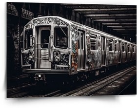 Sablio Obraz Mestské metro s graffiti - 150x110 cm