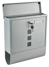 Poštová schránka 34x30,7 cm strieborná