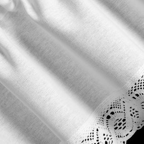 KRÁTKA ZÁCLONA NA PÁSKE VINCE 150X30 CM BIELA