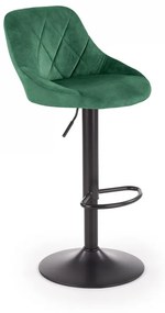 Barová stolička Kody tmavo zelená