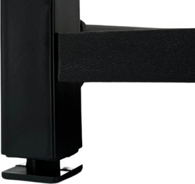 Industriálny regál Lamon 80 cm čierny/dub sonoma