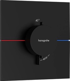 Hansgrohe ShowerSelect Comfort E, termostat pod omietku, čierna matná, HAN-15574670
