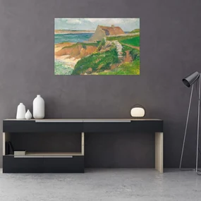 Obraz - Henri Moret, The Island of Raguenez, Brittany, reprodukcia (90x60 cm)