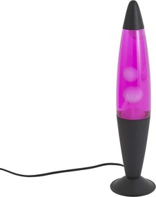 Lávová lampa ružová s bielym voskom vrátane LED - Molten Lava