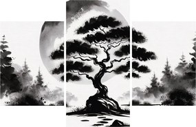 Obraz – Čiernobiela bonsai (90x60 cm)
