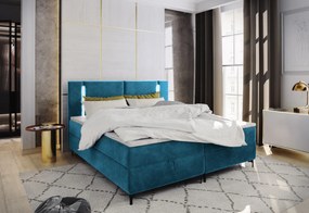 Čalúnená posteľ boxspring ALBA, 160x200, trinity 14 + topper