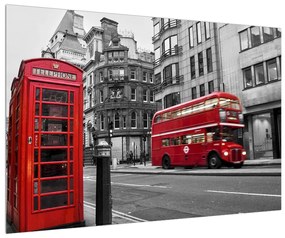 Obraz londýnskej telefónnej búdky (90x60 cm)