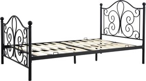 Jednolôžková posteľ 120 cm Patience Black (bez matraca) (čierna). Vlastná spoľahlivá doprava až k Vám domov. 1039447