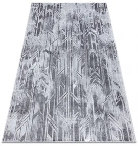 Moderný MEFE koberec B402 - Štrukturálny, dve vrstvy rúna tmavo-sivá Veľkosť: 160x220 cm