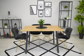Set štyroch jedálenských stoličiek NEST čierne (4ks)