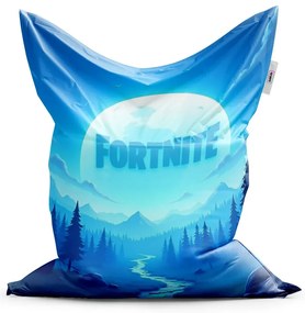 Sablio Sedací vak FORTNITE Modré údolie s mesiacom - 200x140 cm