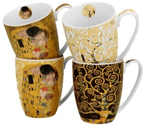 Porcelánový hrnček Klimt 350 ml sada 4ks