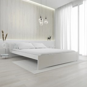 Posteľ IKAROS 180 x 200 cm, biela Rošt: S lamelovým roštom, Matrac: Bez matraca