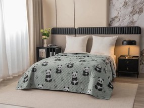 Prehoz na posteľ PANDA RELAX zelený Rozmer: 220 x 240 cm
