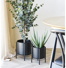 Kovové obaly na kvetináče v súprave 2 ks ø 25 cm Svarta – House Nordic