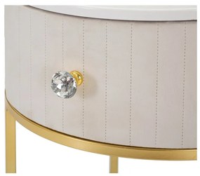 Béžový nočný stolík Montpellier - Mauro Ferretti