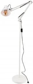 BERGE LED stojacia lampa 1xE27 185cm biela