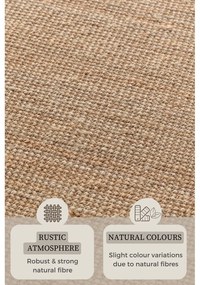 Jutový koberec v prírodnej farbe 160x230 cm Bouclé – Hanse Home