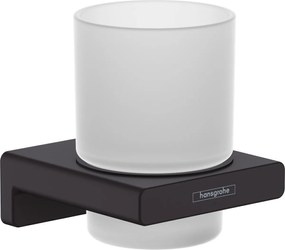 Hansgrohe AddStoris, nádobka na ústnu hygienu, matná čierna, HAN-41749670