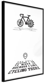 Artgeist Plagát - I like Cycling [Poster] Veľkosť: 40x60, Verzia: Čierny rám