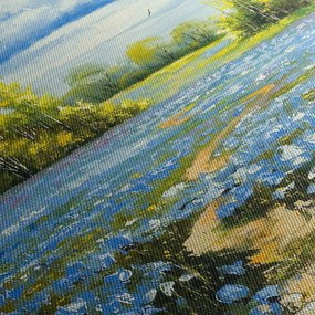 Obraz - Cestička v poli, olejomaľba (70x50 cm)